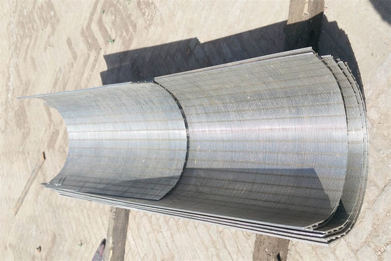 SS 304 304L het Scherm van het Schermjuice processing static wedge wire van de Zeeffilter