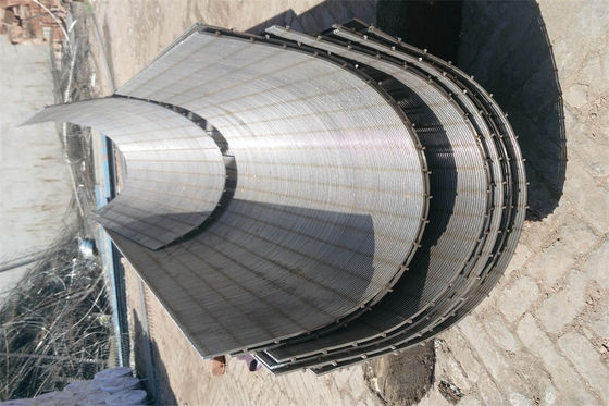 Van de de Zeefkromming van de boogfilter van de het Schermwig Draad 0.6mm Groef voor Afvalwatermateriaal