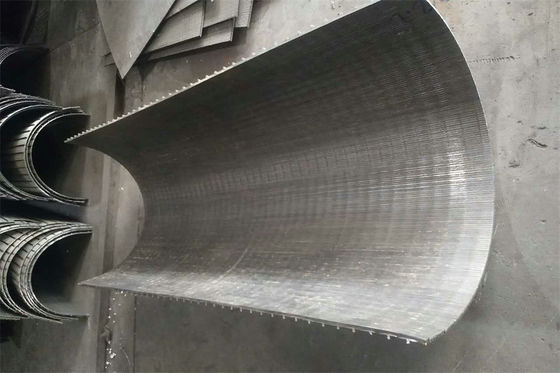 Van de de Zeefkromming van de boogfilter van de het Schermwig Draad 0.6mm Groef voor Afvalwatermateriaal