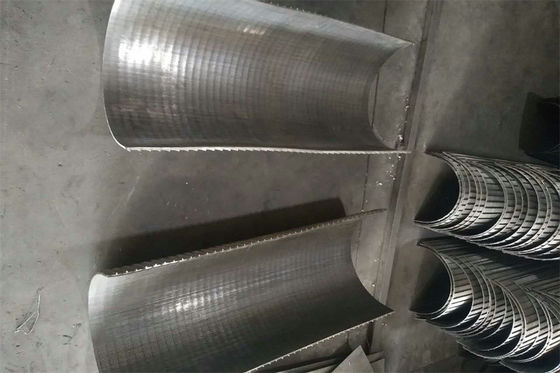 Van de de Zeefkromming van de boogfilter van de het Schermwig Draad 0.6mm Groef voor Afvalwatermateriaal