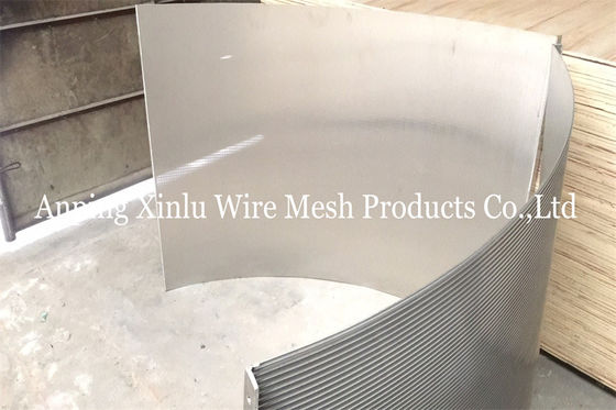 62 ′′ x 22 ′′ Polijsten Johnson Type V Wrapped Sieve Bend Screen Gebruikt bij de verwerking van cassave