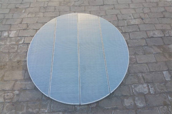 De Netten van de het Roestvrije staalsteun van Lautertun wedge wire screen panel SS304
