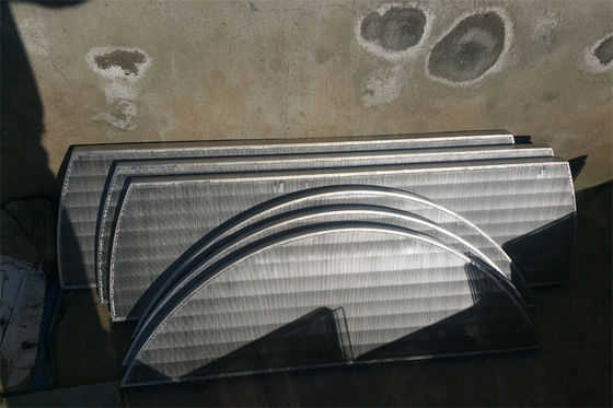 De Netten van de het Roestvrije staalsteun van Lautertun wedge wire screen panel SS304
