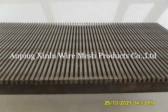 Flat Johnson Wedge Wire Continuous Slot Screen Panel voor het wassen van kolenfilter