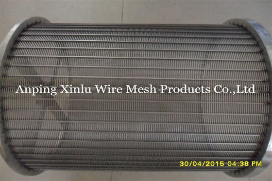 520mm OD van het het Schermnetwerk SS304 SS321 van de Wigdraad het Roestvrije staal Mesh Cylinder