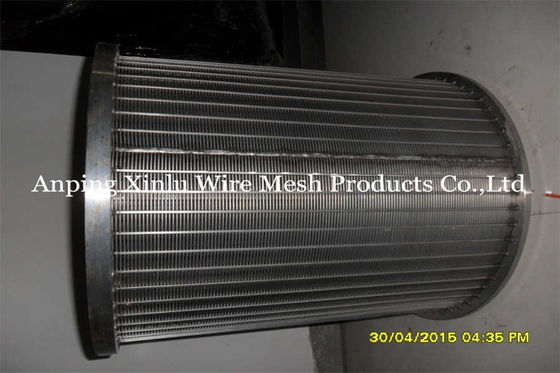 520mm OD van het het Schermnetwerk SS304 SS321 van de Wigdraad het Roestvrije staal Mesh Cylinder