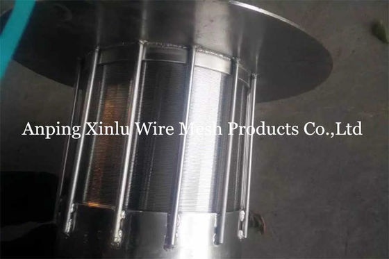 280mm Trommel van het Lengte verpakte de Roterende Scherm Cilinder 0.4mm van de Wigdraad Groef