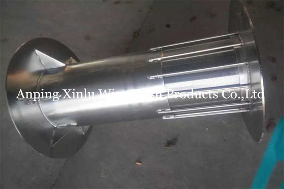 280mm Trommel van het Lengte verpakte de Roterende Scherm Cilinder 0.4mm van de Wigdraad Groef