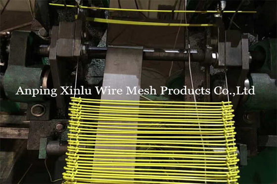 Geel kunststof dubbellusbanddraad 380mpa 16GA SAE1008 PVC-gecoat rebar Twin Loop Binding Wire
