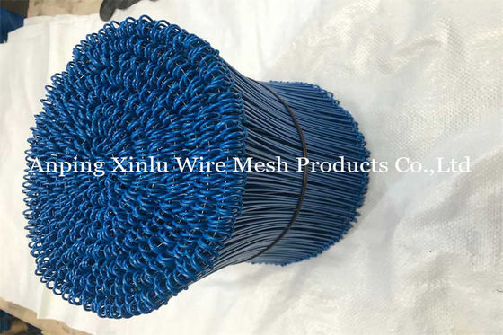 Het blauw dat de Dubbele Draad pvc Met een laag bedekte Q195 BWG16 van de Lijnband met 160mm bouwt snakt