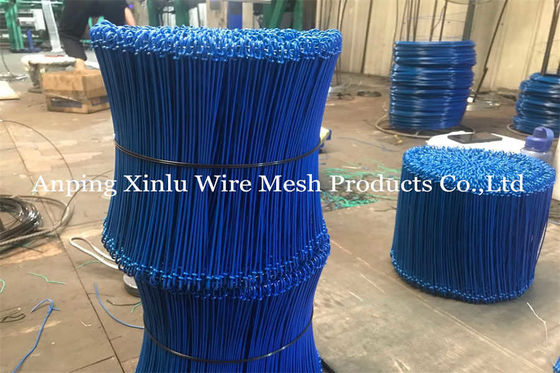 Het blauw dat de Dubbele Draad pvc Met een laag bedekte Q195 BWG16 van de Lijnband met 160mm bouwt snakt