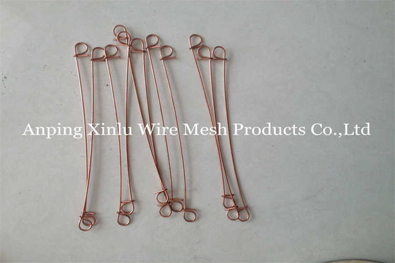 Twin Loop Rebar gegalvaniseerd Baling Wire Koperen gecoate anti-roest Double Loop Bar Tie Wire