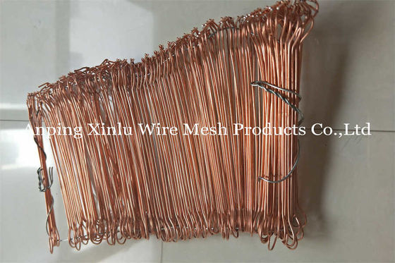 3 - 12 Inch Metal Copper Twin Wire Double Loop Bar Tie 350 - 550mpa Anti Rust gegalvaniseerde Rebar Tie Wire