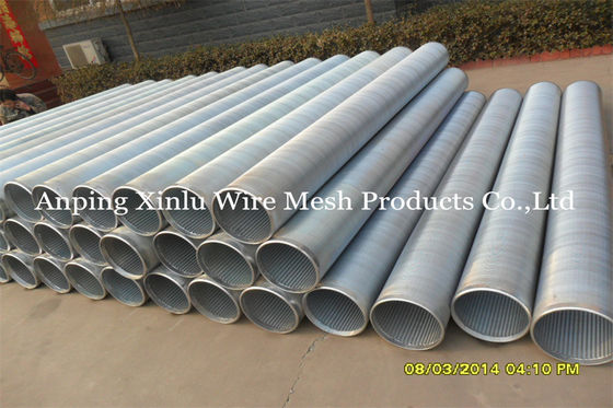 De Zeef van Johnson Vee Wire Welding Galvanized Pipe/van de Buis goed 0,05 - 50mm Groef