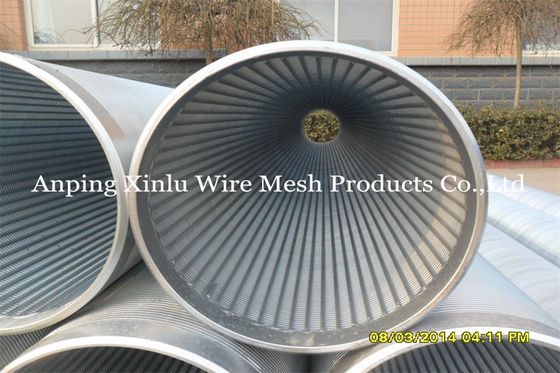 De Zeef van Johnson Vee Wire Welding Galvanized Pipe/van de Buis goed 0,05 - 50mm Groef