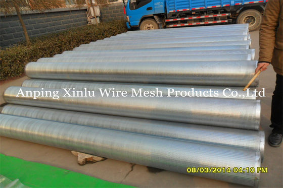 De Zeef van Johnson Vee Wire Welding Galvanized Pipe/van de Buis goed 0,05 - 50mm Groef