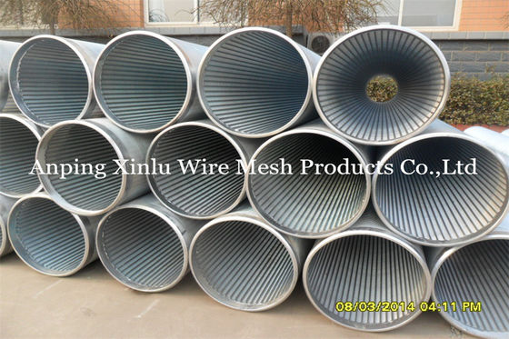 De Zeef van Johnson Vee Wire Welding Galvanized Pipe/van de Buis goed 0,05 - 50mm Groef