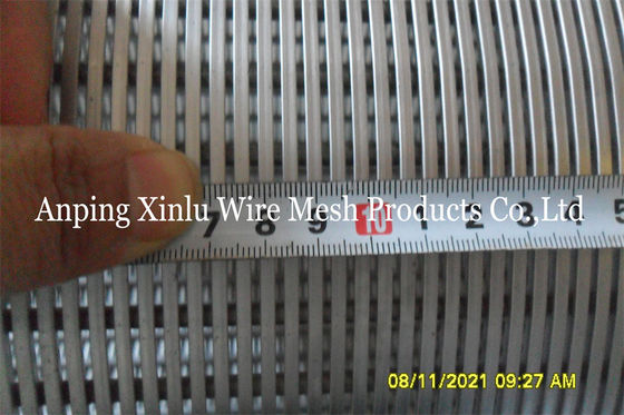 SS316L Wedge Wire Zeef Pijp 6 Inch 152.40mm Binnendiameter Continue Slot Schermbuis