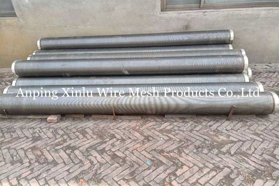 Wedge Wire Wound Johnson Continuous Slot Water Well Screen Pipe Elektrolytisch Polijsten
