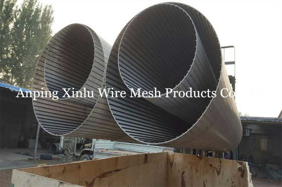 450mm de Vlot Oppervlakte van Diameterjohnson wedge wire screen pipe en Randtype