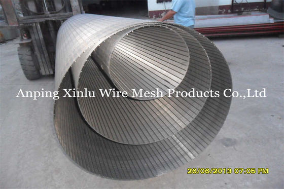 450mm de Vlot Oppervlakte van Diameterjohnson wedge wire screen pipe en Randtype