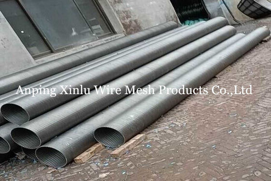 6m Lengtess Rang 304 Vee Wire Screen Pipe Infiltration-Galerij bij Opname goed