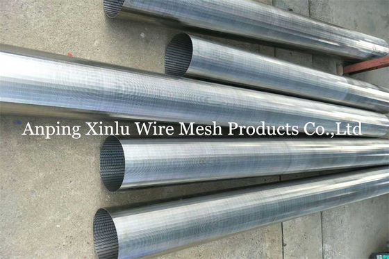 6m Lengtess Rang 304 Vee Wire Screen Pipe Infiltration-Galerij bij Opname goed
