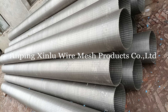 6m Lengtess Rang 304 Vee Wire Screen Pipe Infiltration-Galerij bij Opname goed