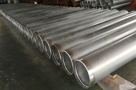 6m Lengtess Rang 304 Vee Wire Screen Pipe Infiltration-Galerij bij Opname goed