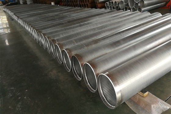 Laag Koolstofstaal Gegalvaniseerd Johnson Screen Pipe Large Diameter 6-16“