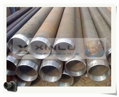 Lage Pijp 6-5/8 van Koolstofvee wire galvanized dewatering screen“ snakt 5.8m