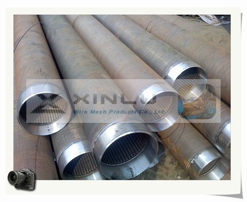Lage Pijp 6-5/8 van Koolstofvee wire galvanized dewatering screen“ snakt 5.8m