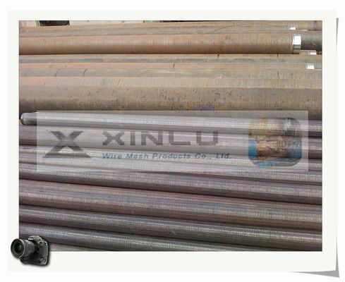 Lage Pijp 6-5/8 van Koolstofvee wire galvanized dewatering screen“ snakt 5.8m