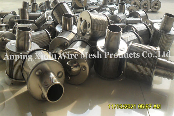 Water stariner Pijp NPT3/4“ Johnson Wire Filter Nozzle For een Geactiveerde Koolstoffilter