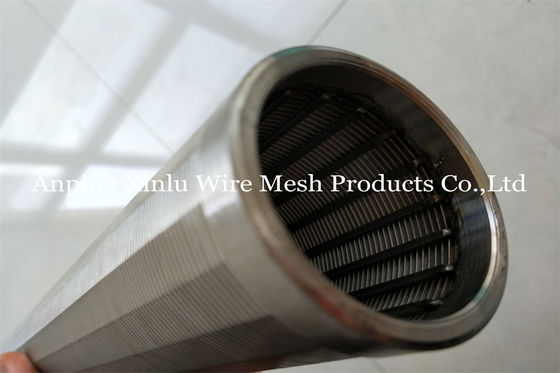 Johnson Type Wedge Wire Stainless-van het het Schermelement van de Staalfilter het Cilindrische Scherm