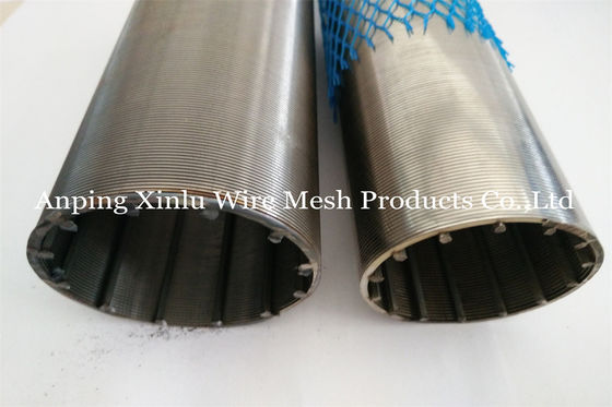 300 Micron V Draad Johnson Screen Slotted Filter Pipe voor Waterput