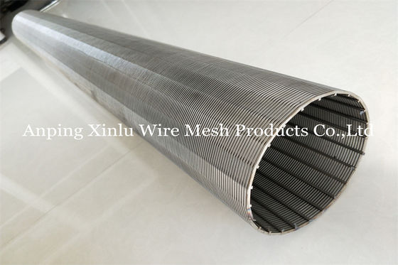 300 Micron V Draad Johnson Screen Slotted Filter Pipe voor Waterput