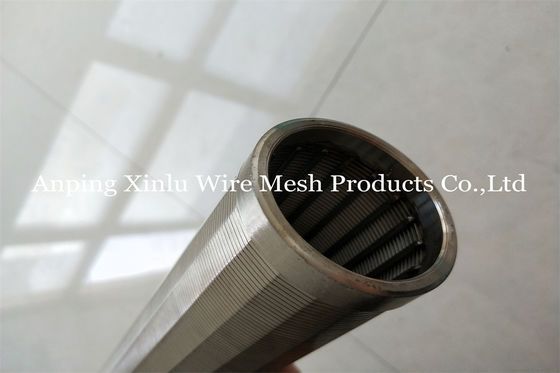 75mm Johnson Vee Wire Wrapped Continuous Slotted de Pompfilter van de het Schermpijp