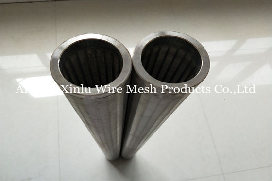 75mm Johnson Vee Wire Wrapped Continuous Slotted de Pompfilter van de het Schermpijp