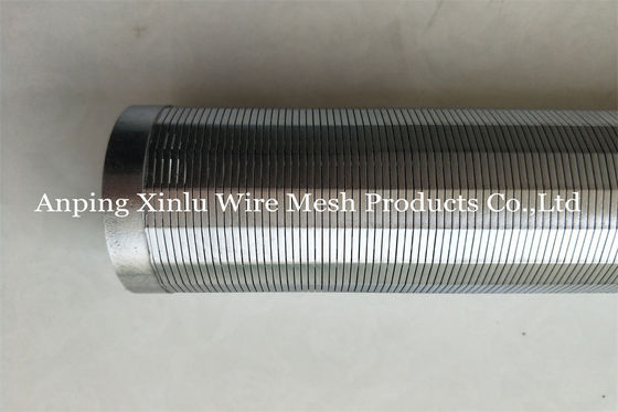 75mm Johnson Vee Wire Wrapped Continuous Slotted de Pompfilter van de het Schermpijp