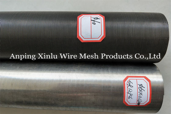 Duplexstaal 2507 Johnson Wedge Wire Continuous Slotted-het Element van het Filterscherm