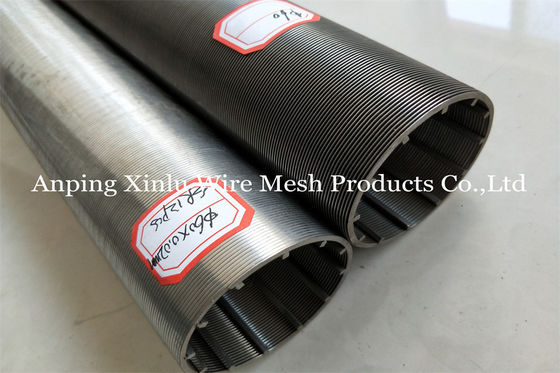 Duplexstaal 2507 Johnson Wedge Wire Continuous Slotted-het Element van het Filterscherm