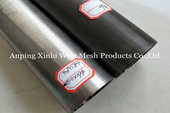 Duplexstaal 2507 Johnson Wedge Wire Continuous Slotted-het Element van het Filterscherm