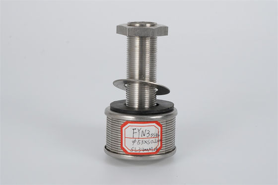 De Draadmedia van de roestvrij staal316l Wig Npt van de Behoudpijp Draad 57mm Diameter