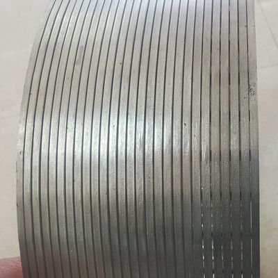 3.2x6mm Ononderbroken Groef Vee Wire Wrapped Screen Pipe voor het Diepe goed Boren