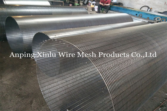 Trommel Johnson Type Wedge Wire OD920mm van het roestvrij staal de Roterende Scherm