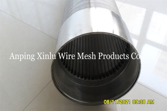 1.0mm Slot Vee Wrapped Water Deep Well Screen Pipe Met Mannelijke Vrouwelijke Gedrukt