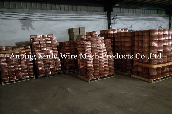 BWG SWG Koper bekleed dubbellusbanddraad 1,0 mm X lengte 100 mm Twin Wire Double loop binddraad